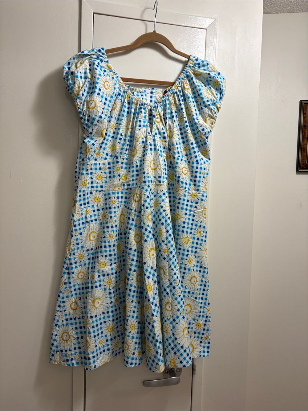 Hell Bunny Blue Daisy Print Sundress. NWOT